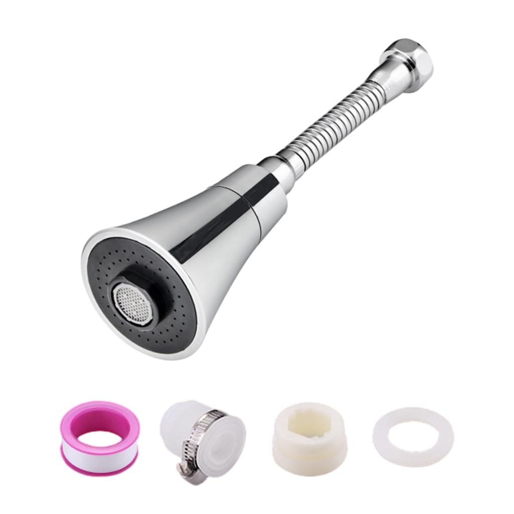 Serplex Tap Extender for Kitchen Sink Kitchen Tap Extension Flexible 360° Rotatable Anti-Splash Water Tap Extension with 3 Water Outlet Modes Faucet for 24mm Internal Teeth, 15mm~22mm External Teeth Serplex Tap Extender for Kitchen Sink Kitchen Tap Extension Flexible 360° Rotatable Anti-Splash Water Tap Extension with 3 Water Outlet Modes Faucet for 24mm Internal Teeth, 15mm~22mm External Teeth